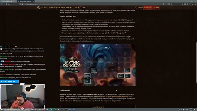 Reacting to: The Great Push M+ Tournament смотреть онлайн