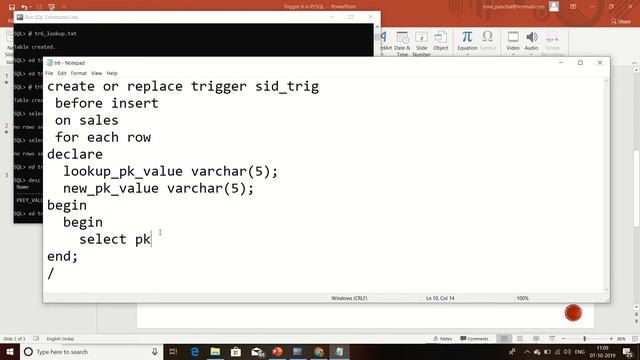 How to generate primary key using lookup table and trigger on sales table смотреть онлайн