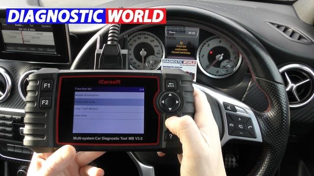 SRS Airbag Light Reset MB V3.0 Mercedes A Class W176 Demonstration смотреть онлайн