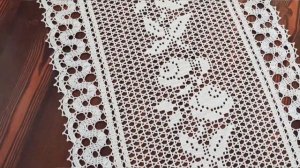 Дорожка на стол?Вязание крючком?Ручная работа ❤️