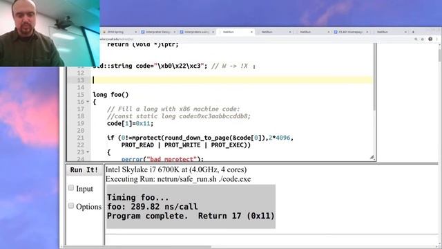 Machine code at runtime--Just-In-Time (JIT) Compilation: CS 601 2019 02 22 смотреть онлайн