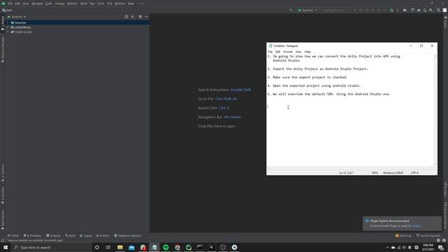 Generate APK from Unity Project using Android Studio (Unity/Andriod Studio) смотреть онлайн