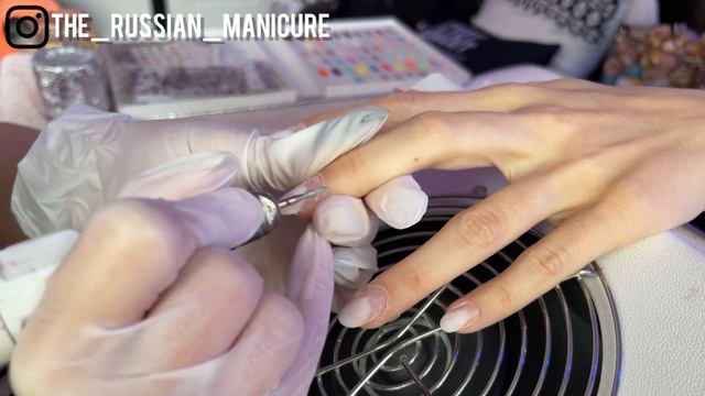 Russian Manicure Before/After русский маникюр