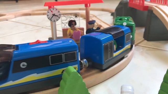 Train Toys Wooden Railway Construction Vehicles For Kids