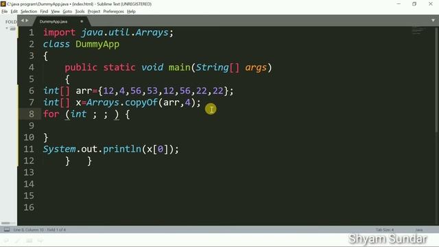 How to copy element from one array to another by using copyOf() method in java || Shyam Sundar смотреть онлайн