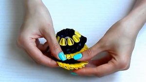 DIY: Большая заколка Канзаши / A large hairpin Kanzashi Moño para niña