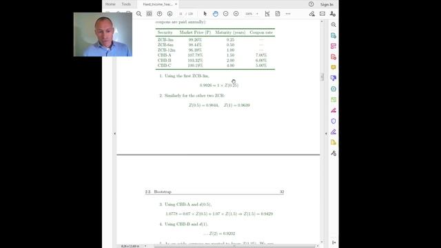 Fixed Income 05 Yield Curve Bootstrap 20210130 смотреть онлайн