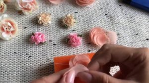Цветы из шифона своими руками