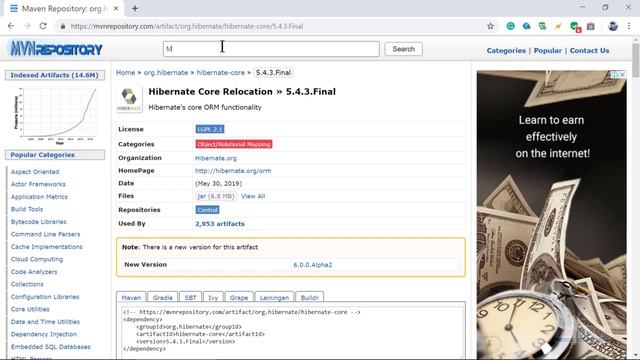 356 Maven Setup for hibernate and MySQL смотреть онлайн