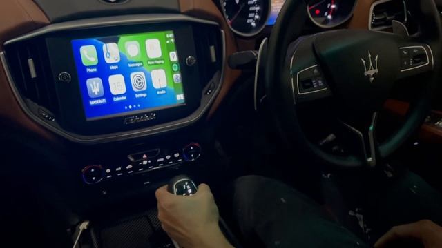 Maserati Ghibli/GT Retrofitted Wireless CarPlay Walkthrough смотреть онлайн