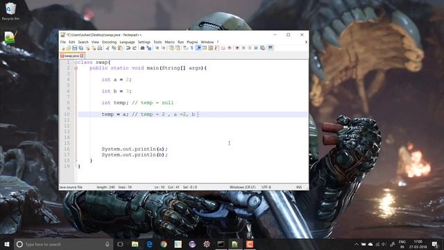 Swapping Two Variables || Programming tutorial #1-Java tutorials for absolute beginners смотреть онлайн