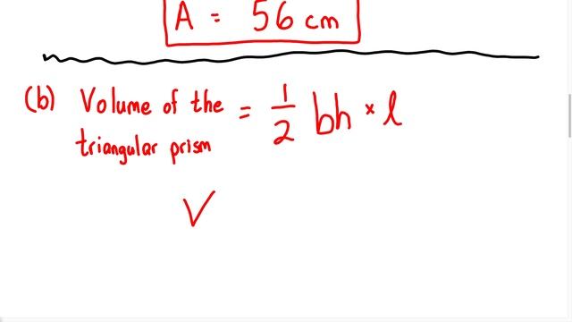 BGCSE Paper 2 - Triangular Prism (Cross Section Area, Volume and Total Surface Area) смотреть онлайн