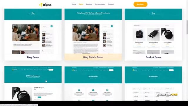 Alpas - Elementor AI Startups WordPress Theme saas artificial intelligence Build Website смотреть онлайн