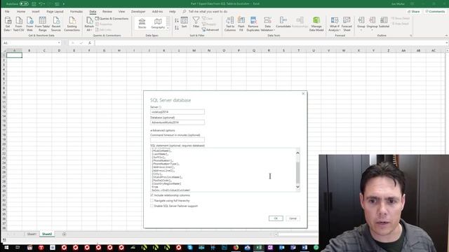 How to Export and Update SQL Server table data using Excel Step by Step PART 1 смотреть онлайн