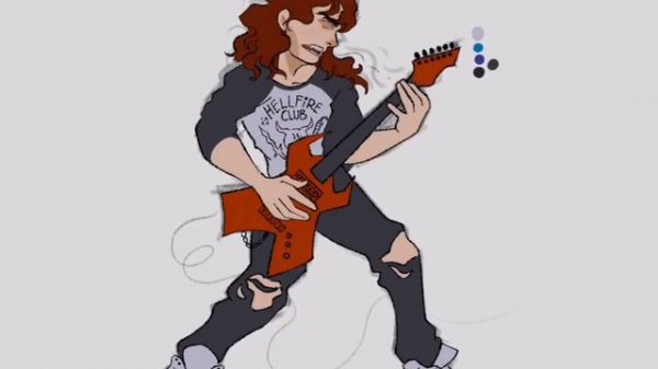 eddie munson🎸⚡ (stranger things) | speed paint