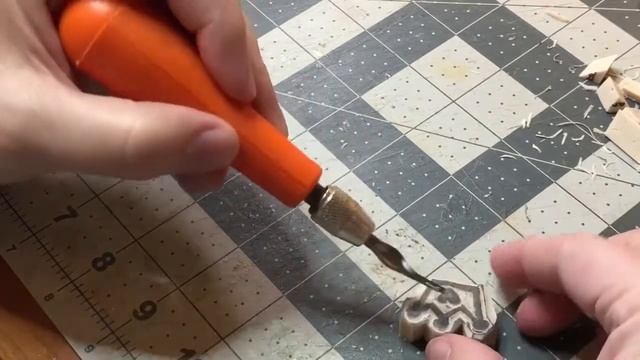How To Carve Rubber Stamps 2 Carving An Outline