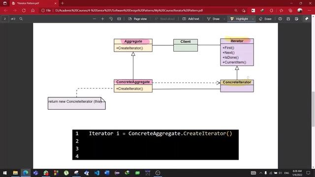 Iterator Design Pattern смотреть онлайн