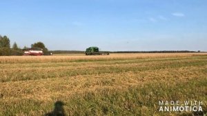 [Уборка ржи 2019] Комбайны John Deere 9660 и Acros 580