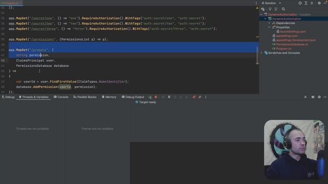 ASP.NET Core Dynamic Authorization (.NET 7 Minimal Apis C#) смотреть онлайн