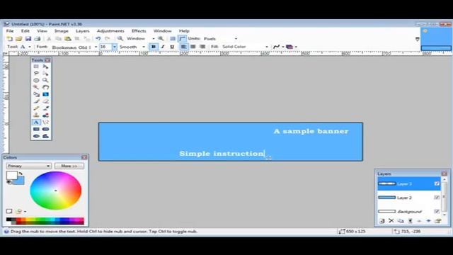 How to Make Banners Using Free Paint.net смотреть онлайн