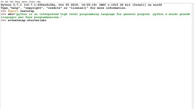 python text wrap with shorten function смотреть онлайн