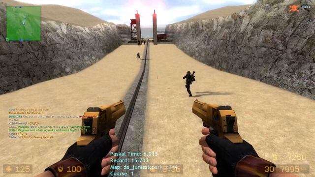 Counter-Strike: Source Zombie Escape UNLOZE ze_jurassicpark_c1v4 ~ (Nova HunterZ player) смотреть онлайн