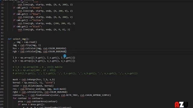 Drawing a sniper circle around contours using opencv and python , الشرح بالعربي смотреть онлайн