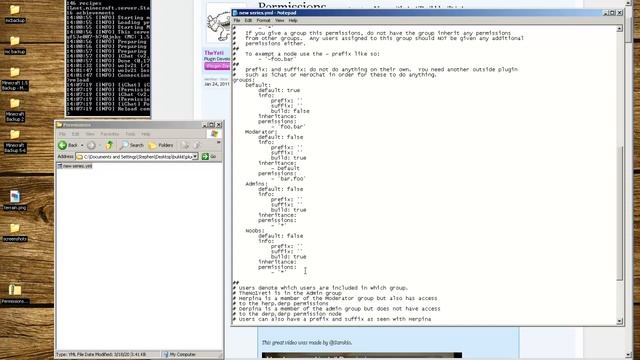 Minecraft Bukkit Server - Plugins: Permissions v2.7.2 смотреть онлайн