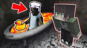 СТАЛ ПОЖАРНЫМ И ЗАТРОЛИЛ БАБКУ ГРЕННИ В ЕЕ ВАННОЙ КОМНАТЕ В МАЙНКРАФТ   НУБИК В MINECRAFT GRANNY