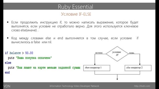 Ruby Essential. Урок 5. Управляющие структуры. Часть 1. Условия смотреть онлайн