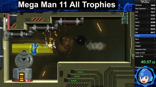 Mega Man 11 - 100% Trophies in 80 Minutes смотреть онлайн