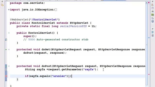 JavaWeb Ders4: Servlet Sınıfı (Ortogon) смотреть онлайн