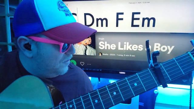 She Likes a Boy - Nxdia Guitar Tutorial (Beginner Lesson!) смотреть онлайн