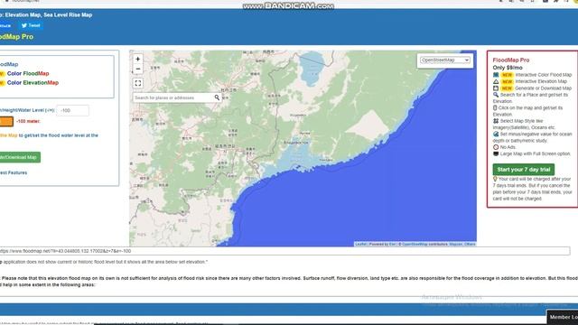 Владивосток на карте уровня морей. смотреть онлайн