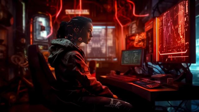 Synthetic Symphony: Cyberpunk Music and Dark Sci-Fi Soundscape смотреть онлайн