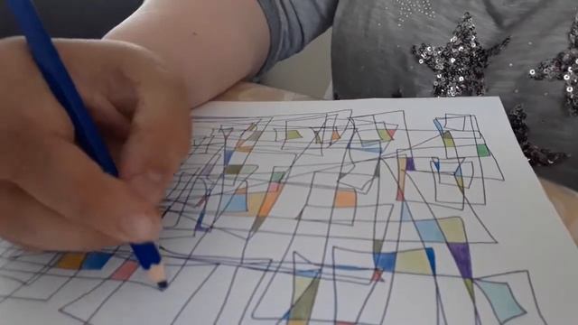 Процесс рисования фрактального рисунка смотреть онлайн
