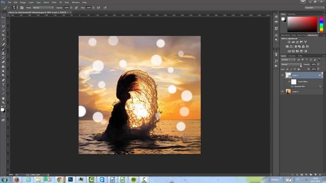 Photoshop Tutorial: How to Create the Bokeh Effect смотреть онлайн