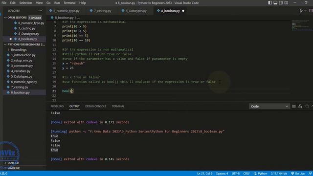 Complete Python course 2023 | By GWiz Academy | Certificate Included смотреть онлайн