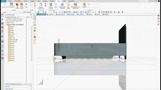 Кровать двухспальная. 3d модель. Парящая кровать. смотреть онлайн