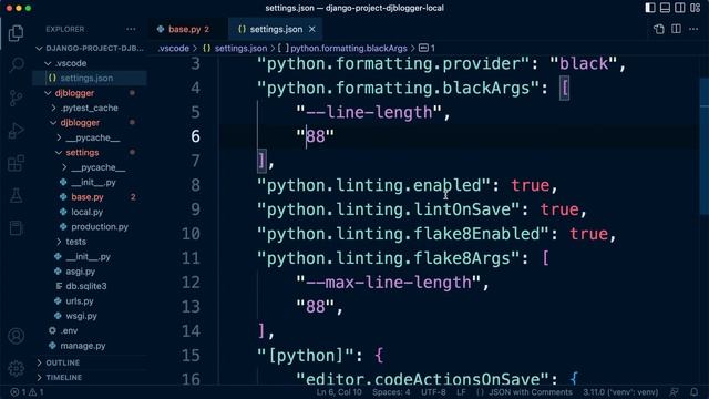 Flake8 VS Code Integration | Django Project | djblogger | 10 смотреть онлайн