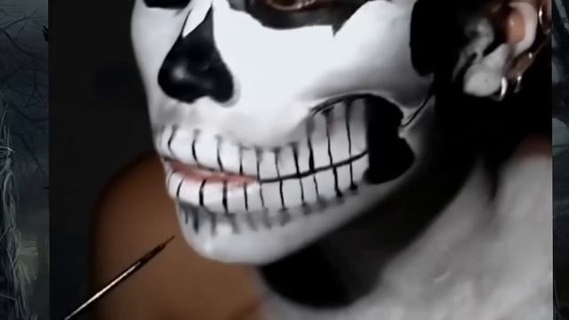 Макияж на Хэллоуин - Скелет смотреть онлайн