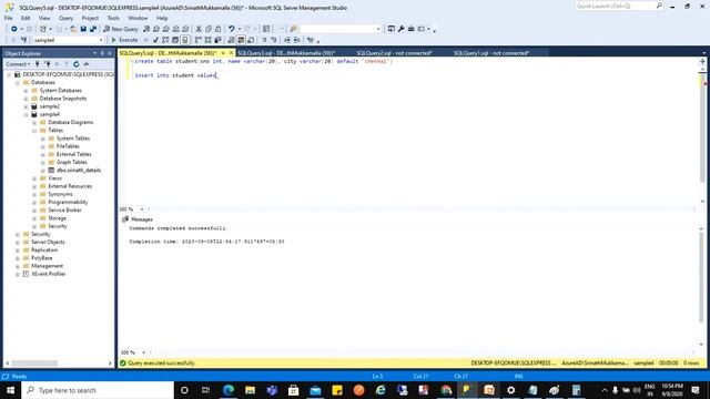SQL SERVER TUTORIAL ENGLISH SQL DEFAULT Constraint смотреть онлайн