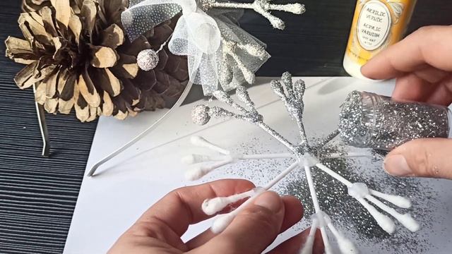 ❄️❄️снежинки из ватных палочек. ободок снежинка ❄️❄️10 декабря 2023 г. смотреть онлайн