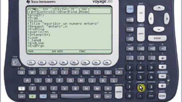 Programacion en la Calculadora Voyage 200 - Funciones Dialog y Loop смотреть онлайн