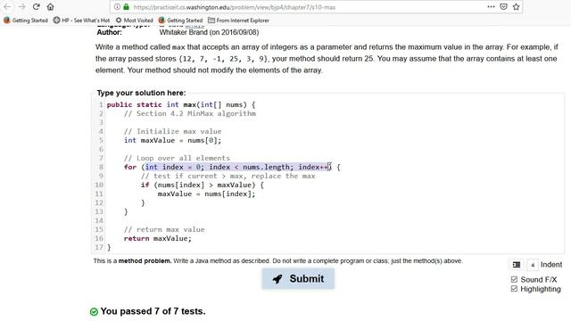 Building Java Programs Chapter 7 Self-Check 7.10 max смотреть онлайн