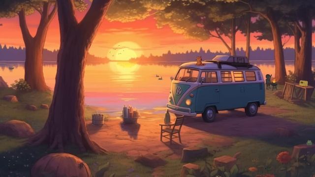 ?Lake-side Camp Vibes_ Lofi Sounds for Relaxation and Focus _ Boom Padda смотреть онлайн
