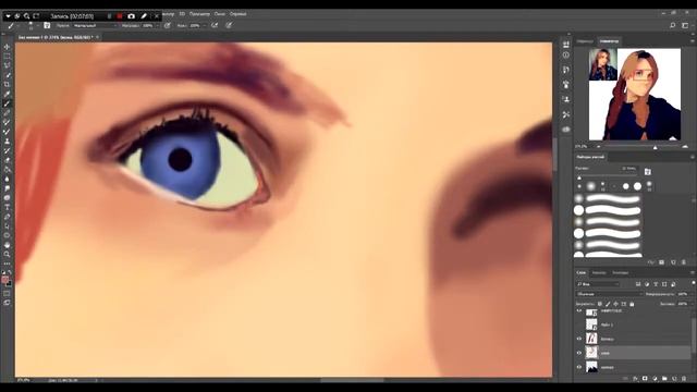 Speed Art-Портрет (Photoshop) смотреть онлайн