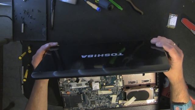 TOSHIBA A205 laptop take apart video, disassemble disassembly смотреть онлайн