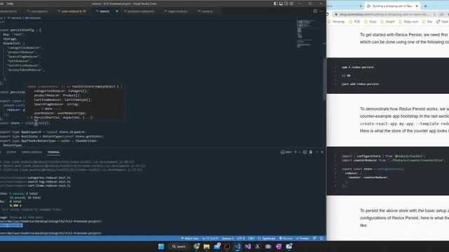 Implement Redux-persist to Redux toolkit смотреть онлайн