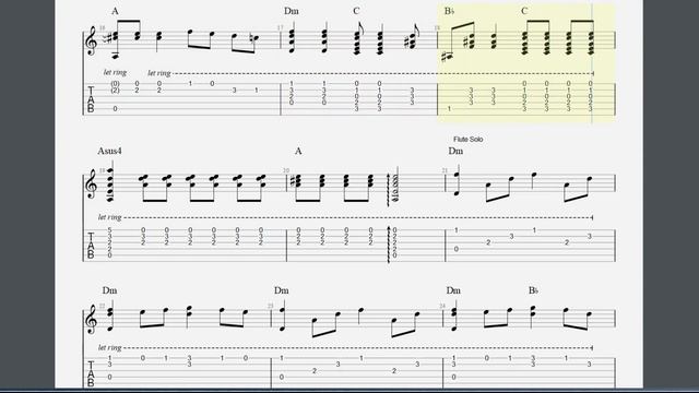 CALIFORNIA DREAMING - FULL Fingerstyle Guitar Tab With PDF Download смотреть онлайн